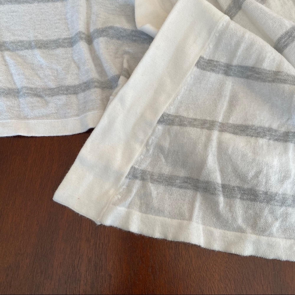 Express Lightweight Striped Drape Front Cardigan - image 2